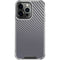 Silver Carbon Fiber Specialty Texture Material iPhone 15 Pro Clear Case